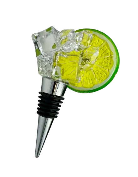 Lime and Ice Wine Stopper