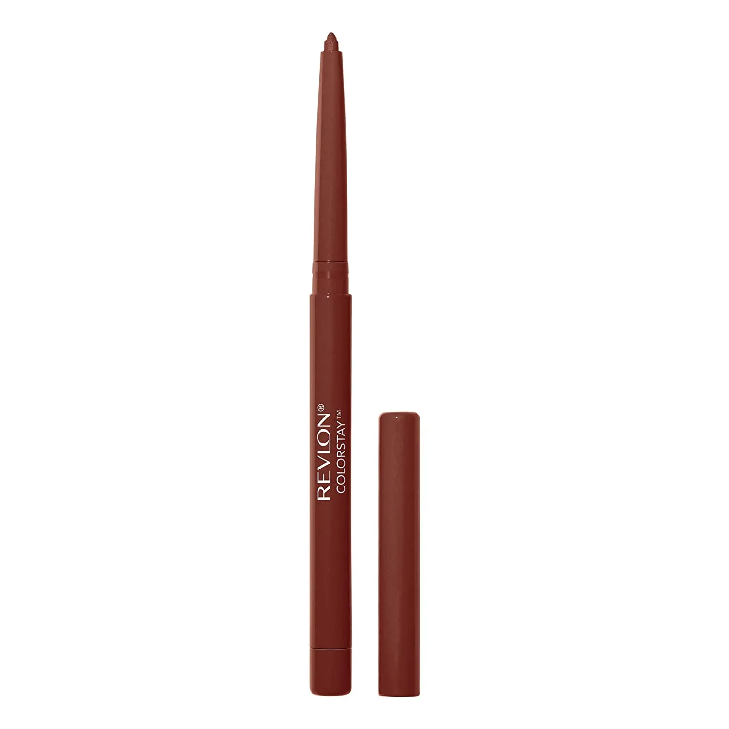 Lip Liner by Revlon, Colorstay Face Makeup with Built-in-Sharpener, Longwear Rich Lip Colors, Smooth Application, 670 Wine, 0.32 Oz