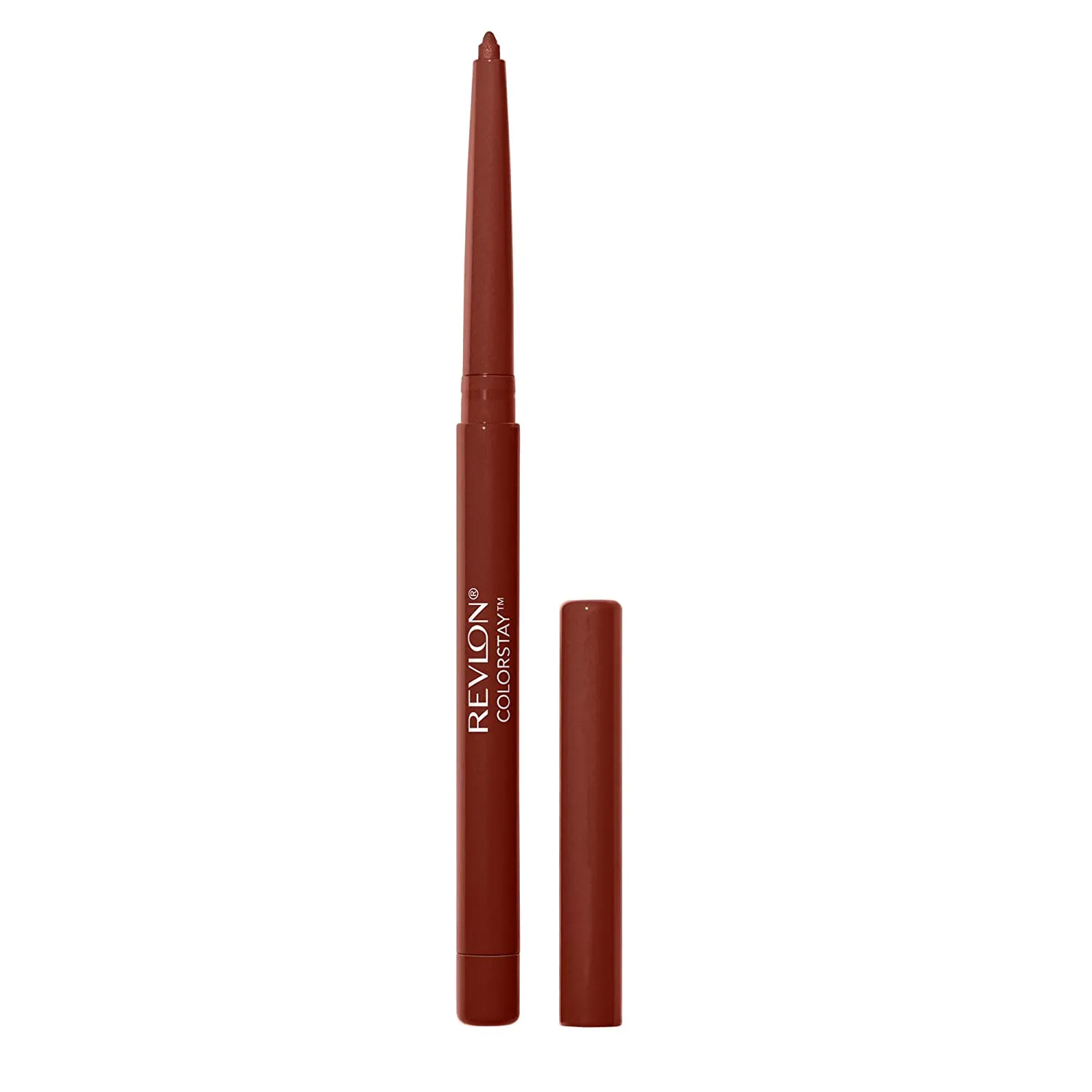Lip Liner by Revlon, Colorstay Face Makeup with Built-in-Sharpener, Longwear Rich Lip Colors, Smooth Application, 670 Wine, 0.32 Oz