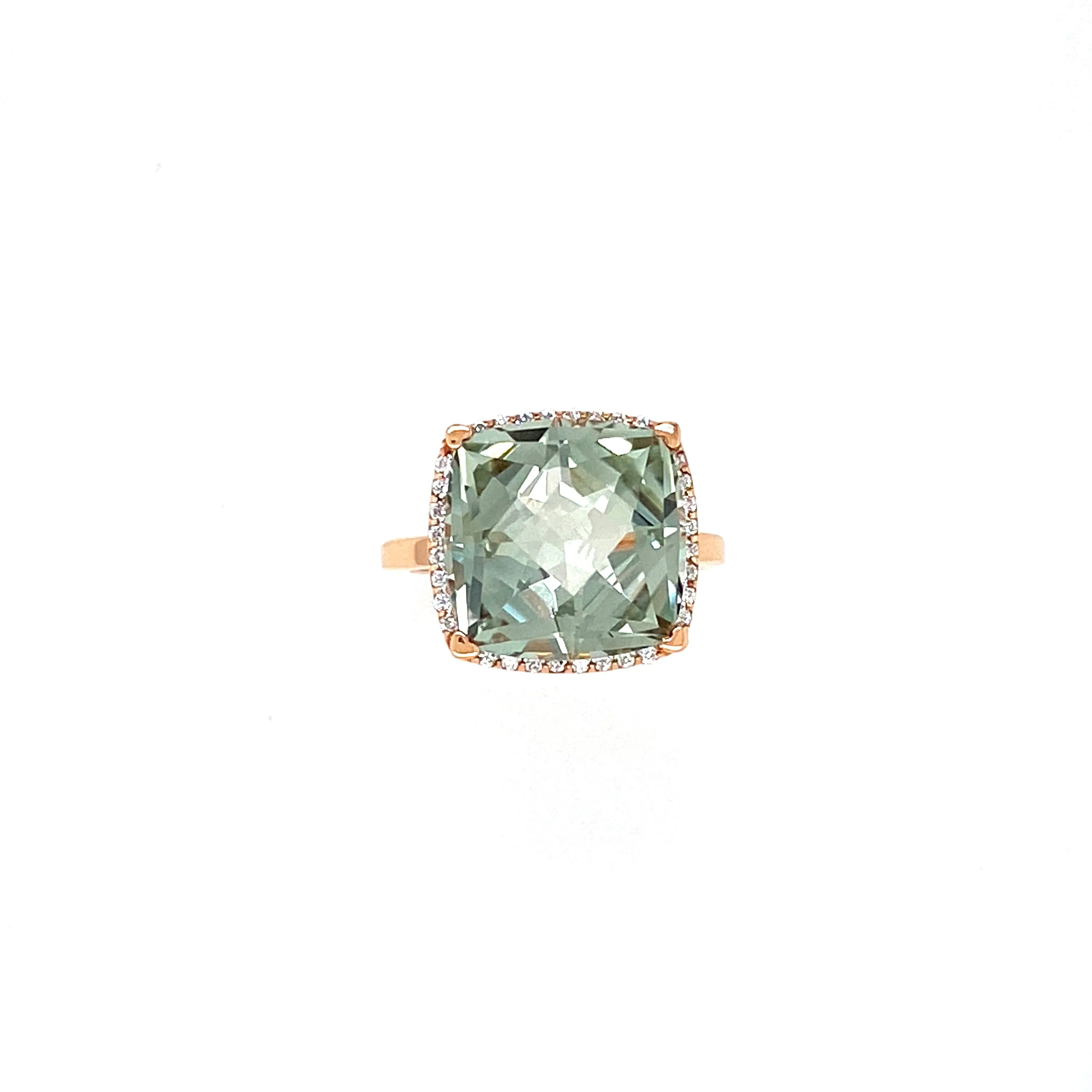 Lisa Nik Fancy Cut Green Amethyst Ring
