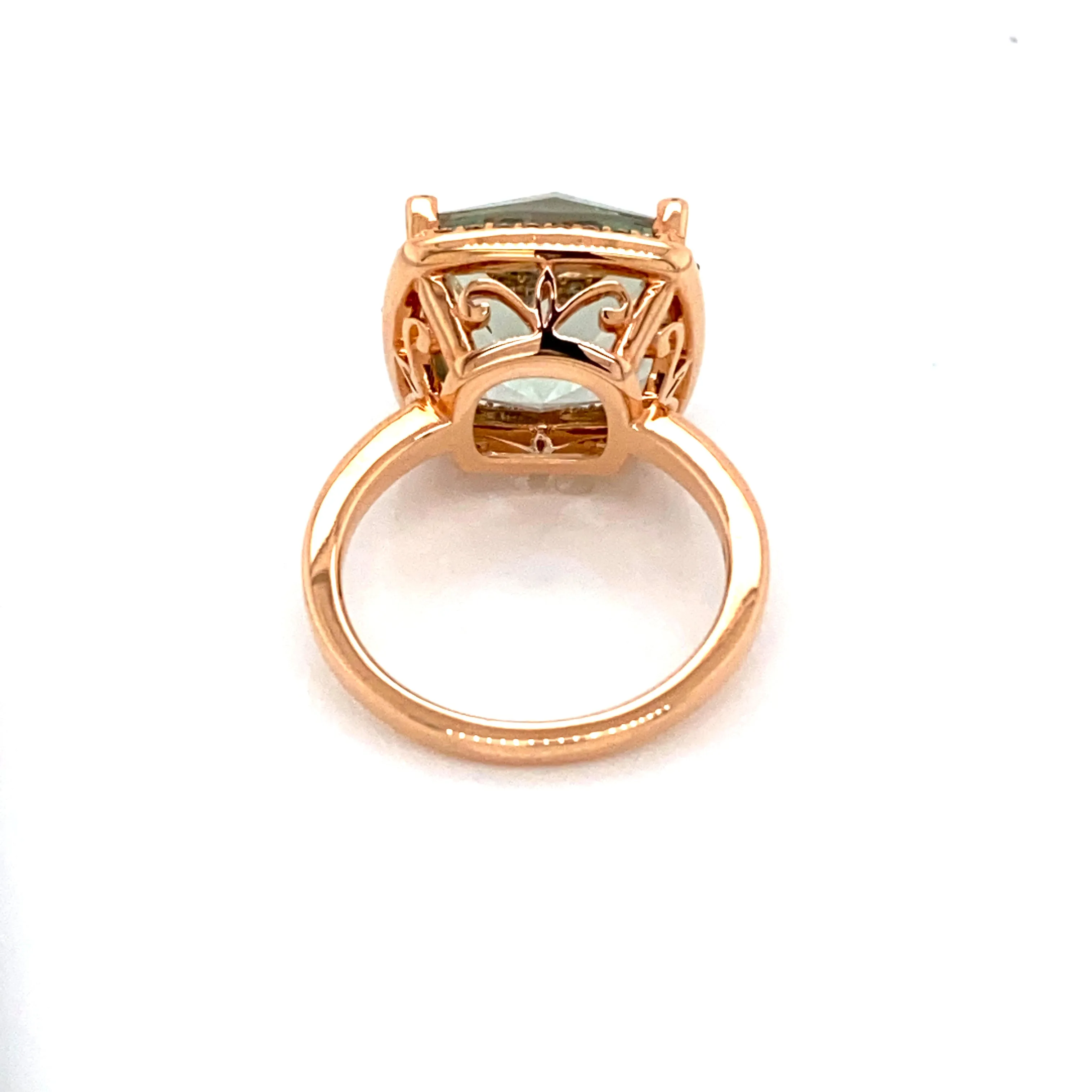 Lisa Nik Fancy Cut Green Amethyst Ring