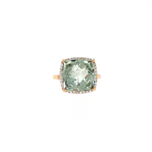 Lisa Nik Fancy Cut Green Amethyst Ring
