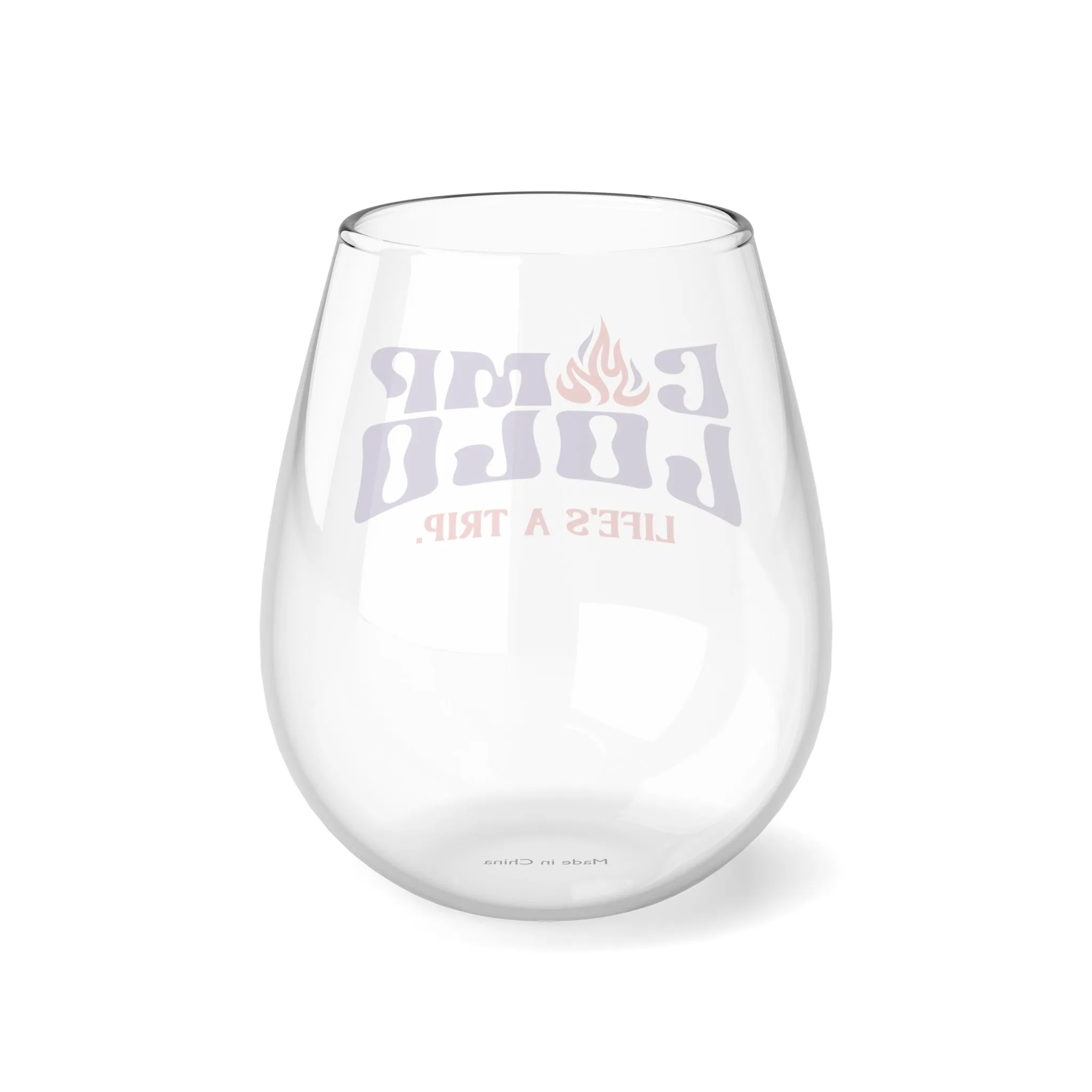 Lolo Carnival Stemless Wine Glass, 11.75oz