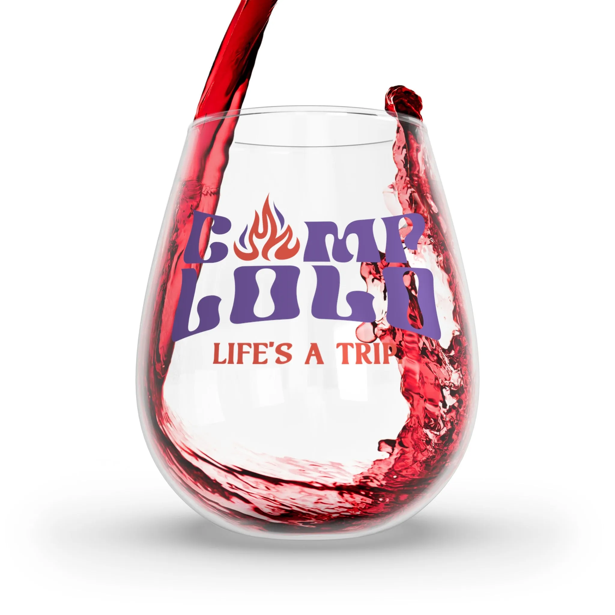 Lolo Carnival Stemless Wine Glass, 11.75oz