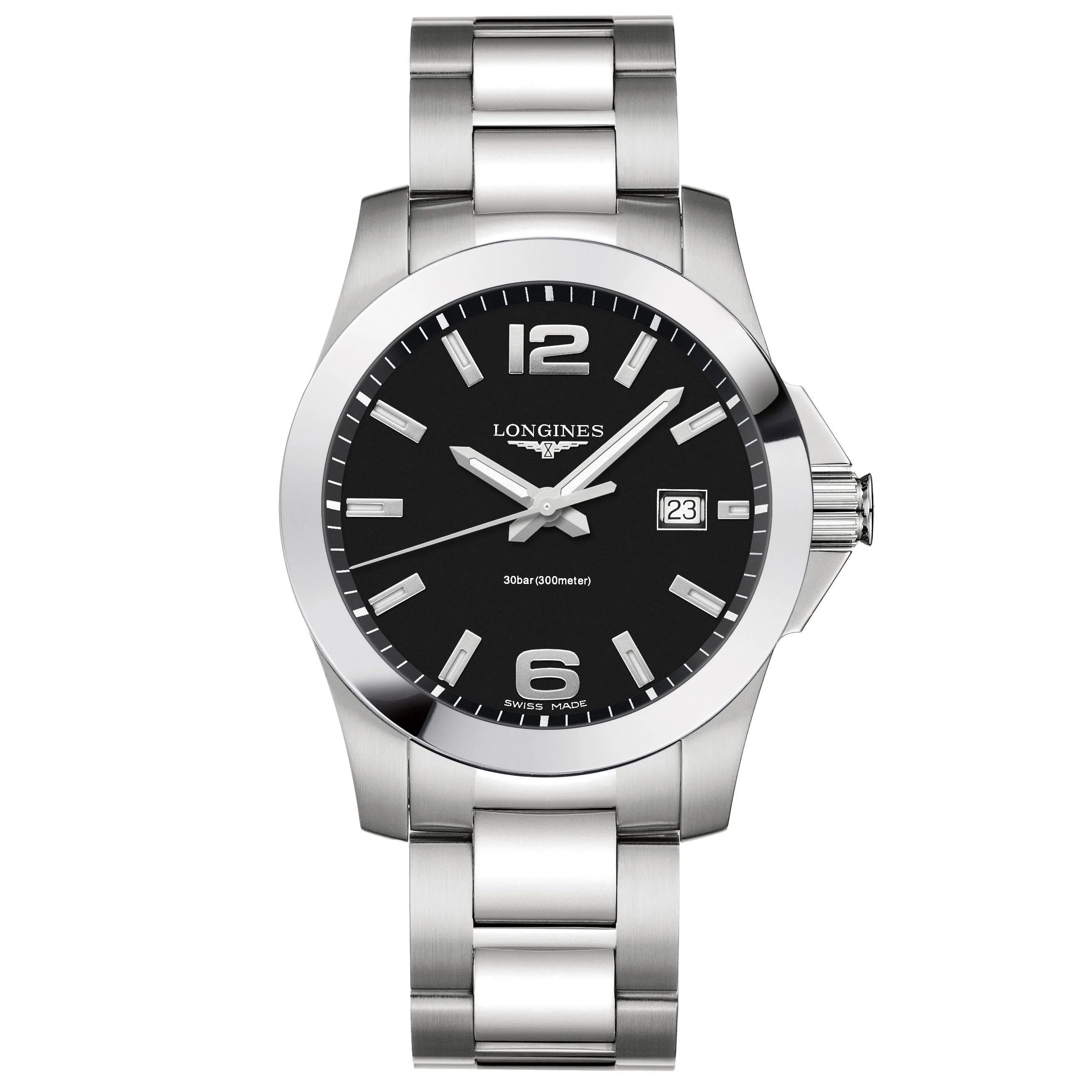 LONGINES MEN CONQUEST CONQUEST 41mm Quartz Steel L3.759.4.58.6