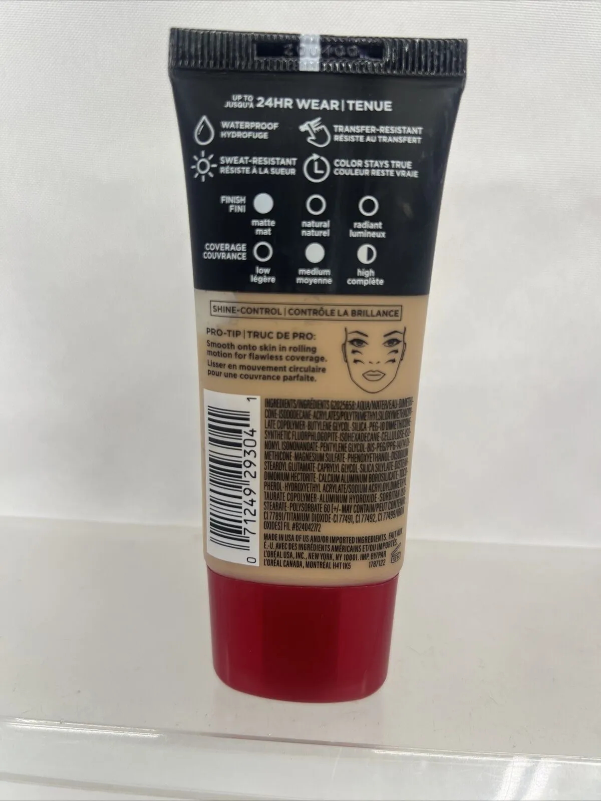 Loreal 105 Natural Beige Infallible Pro-matte Liquid Longwear Foundation