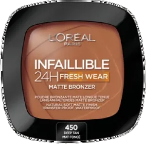 loreal paris Infallible 24h Longwear Soft Matte Bronzer 450 Deep Tan 90ml