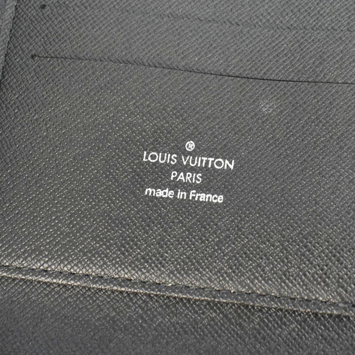 LOUIS VUITTON Ardoise Taiga Leather Atoll Travel Organizer Black
