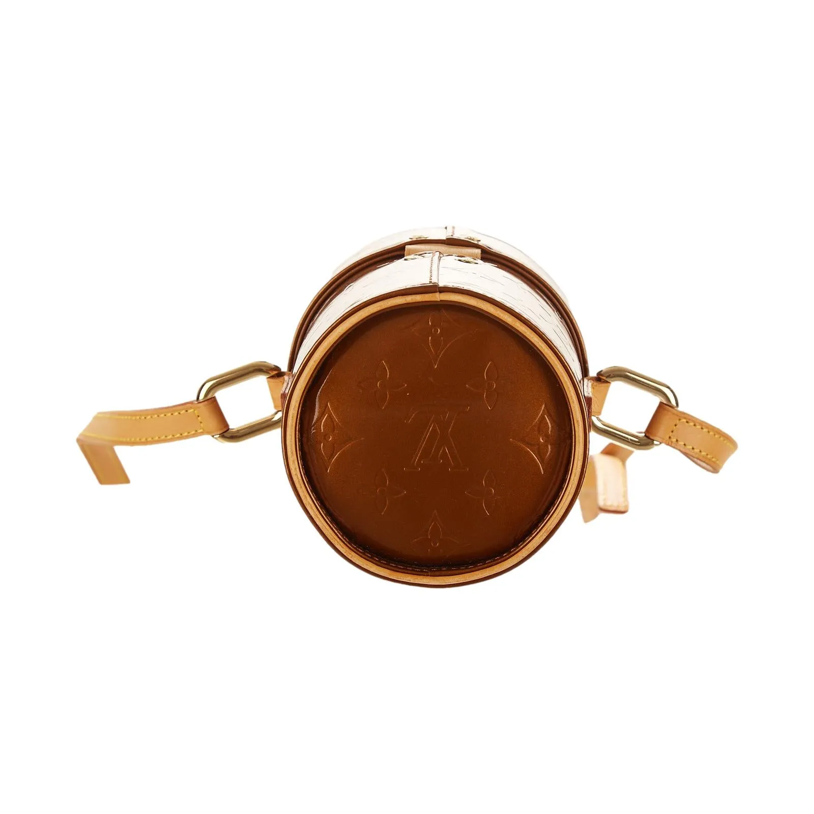 Louis Vuitton Brown Monogram Vernis Cylinder Bag