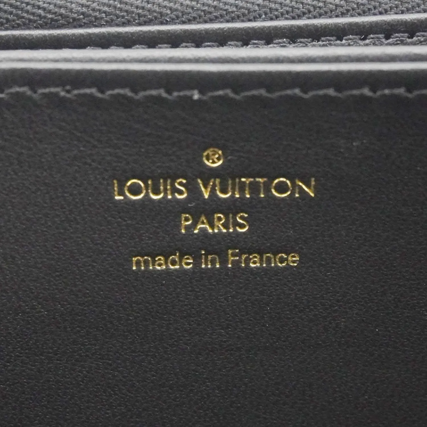 LOUIS VUITTON Coussin Embossed Leather Zippy Wallet Black