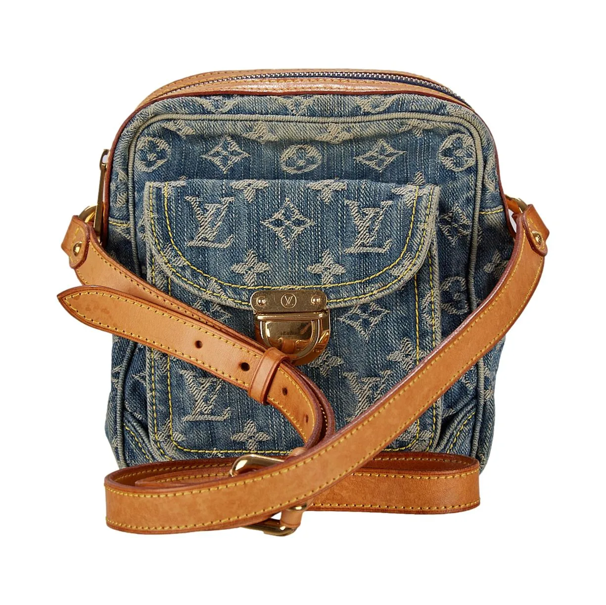 Louis Vuitton Denim Monogram Camera Bag