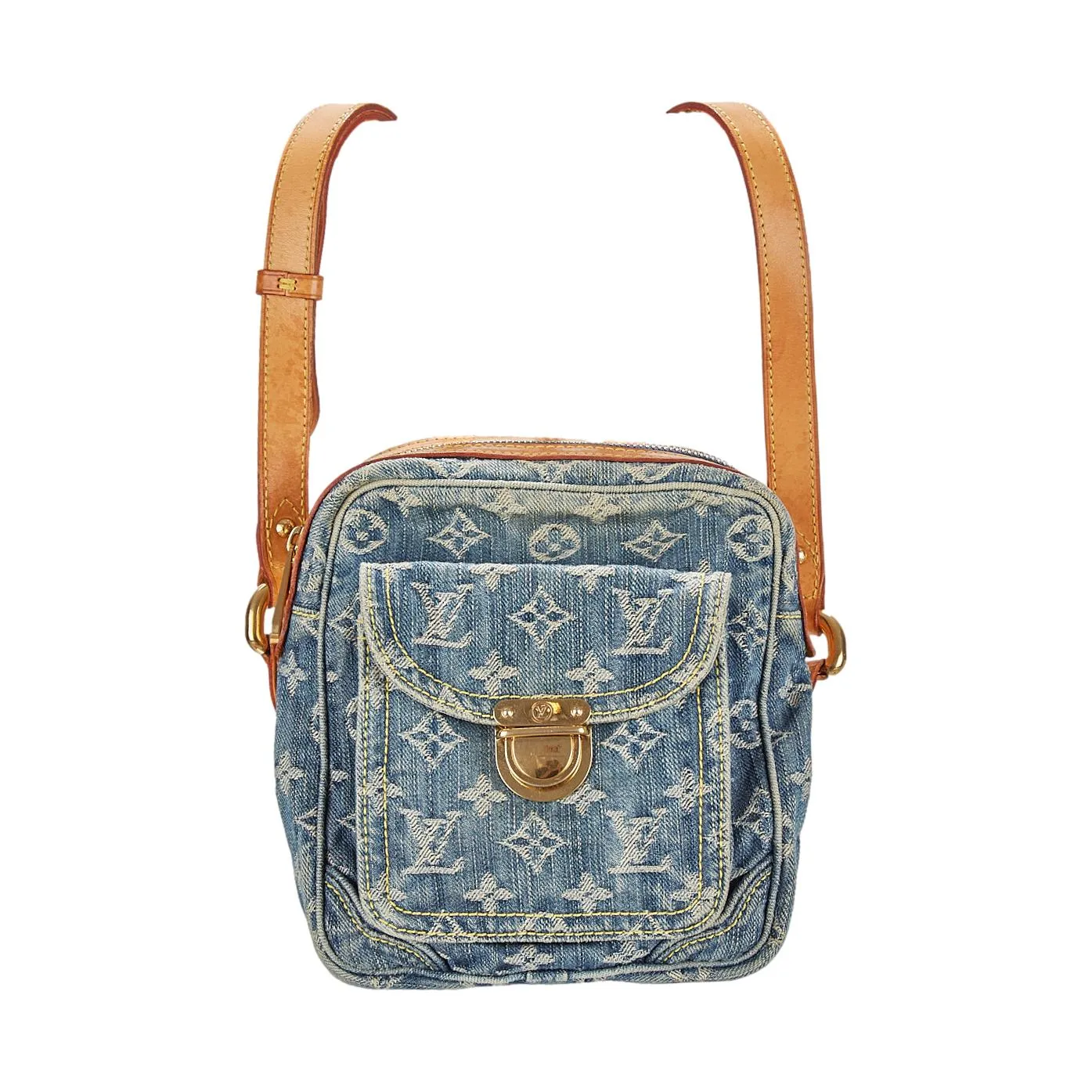 Louis Vuitton Denim Monogram Camera Bag