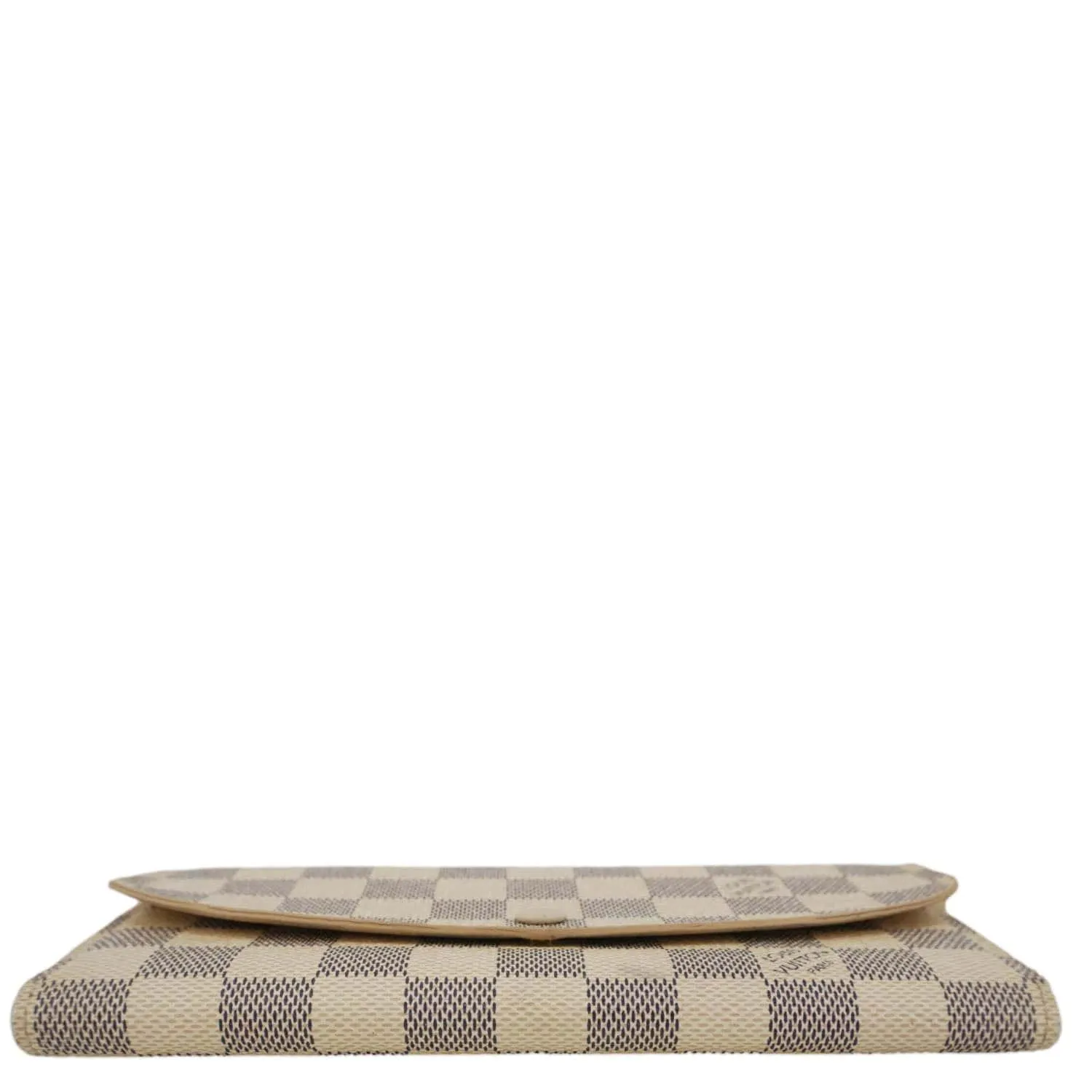 LOUIS VUITTON Emilie Damier Azur Wallet White
