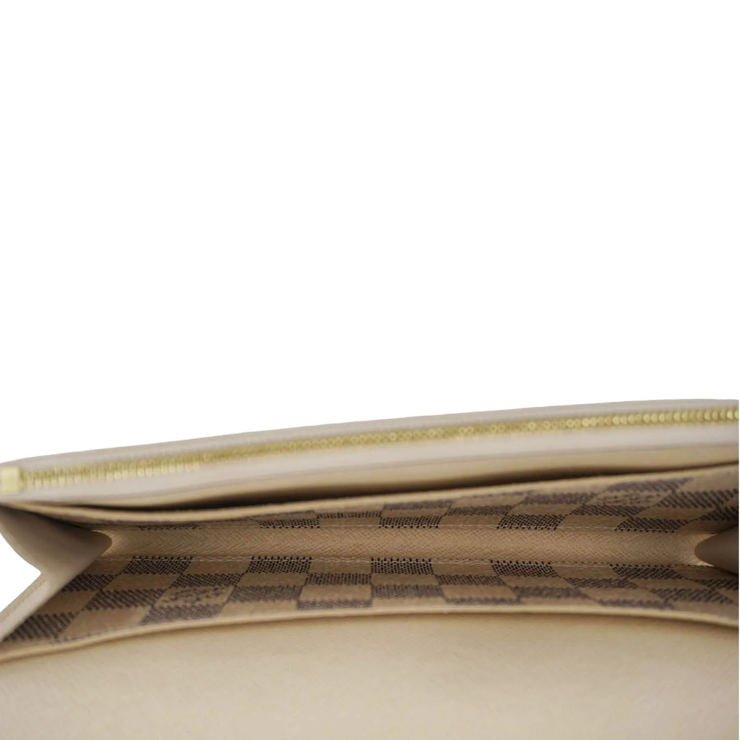 LOUIS VUITTON Emilie Damier Azur Wallet White