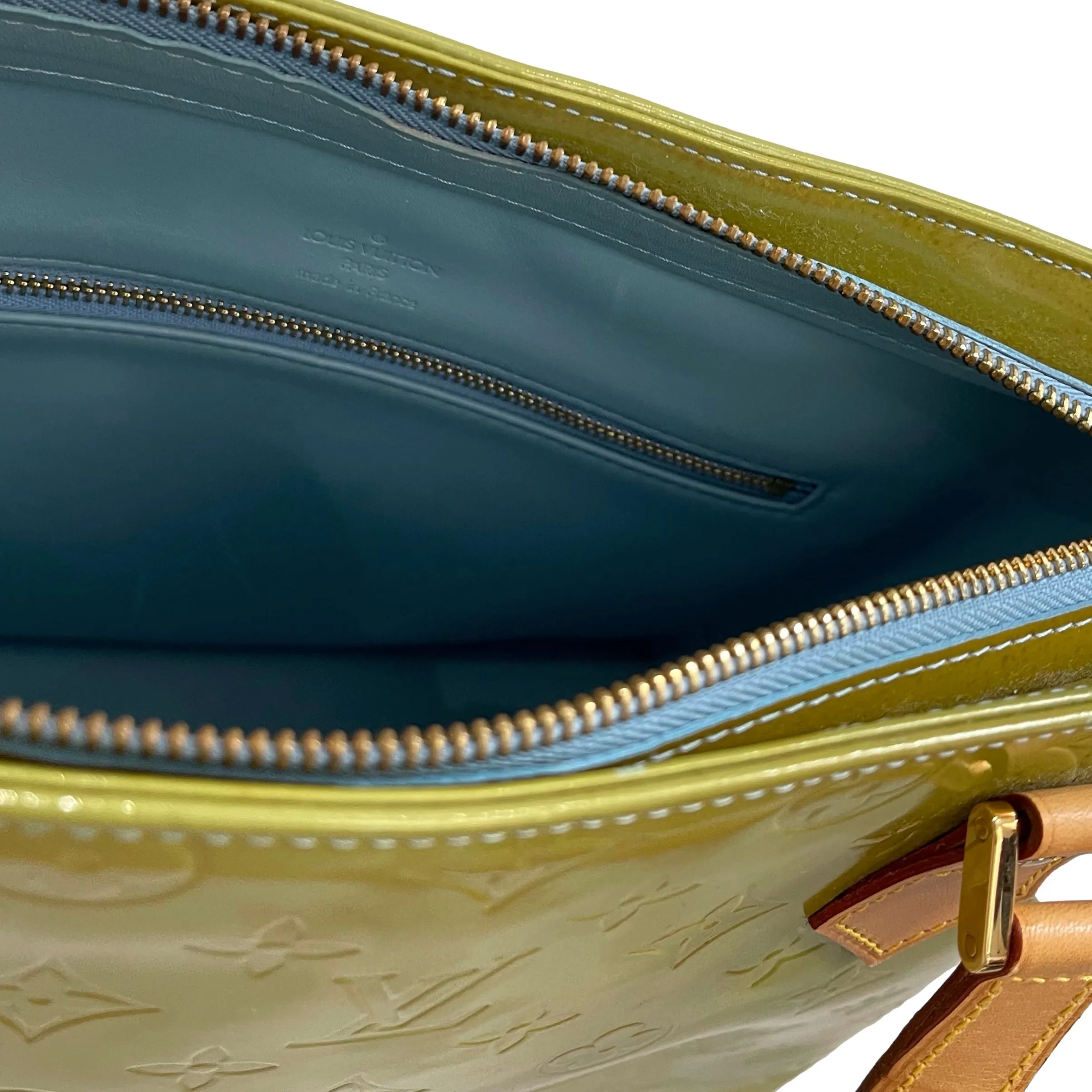 Louis Vuitton Green Vernis Shoulder Bag