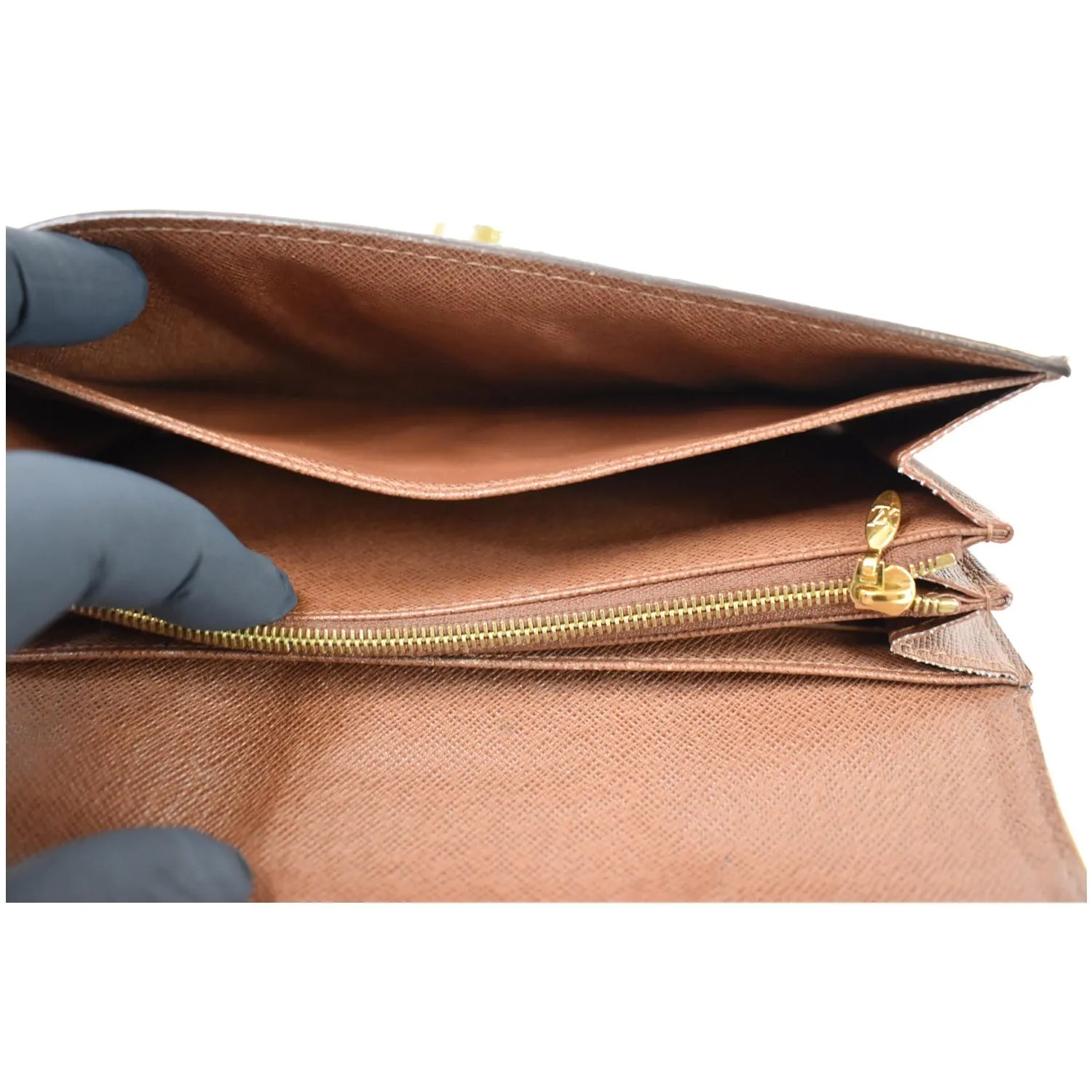 LOUIS VUITTON Monogram Canvas Boetie Wallet Brown