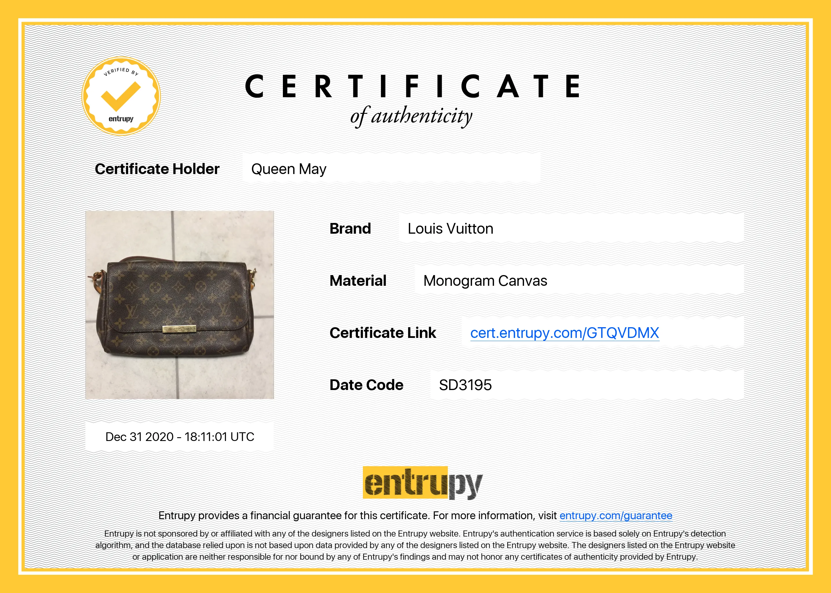 Louis Vuitton Monogram Favorite MM