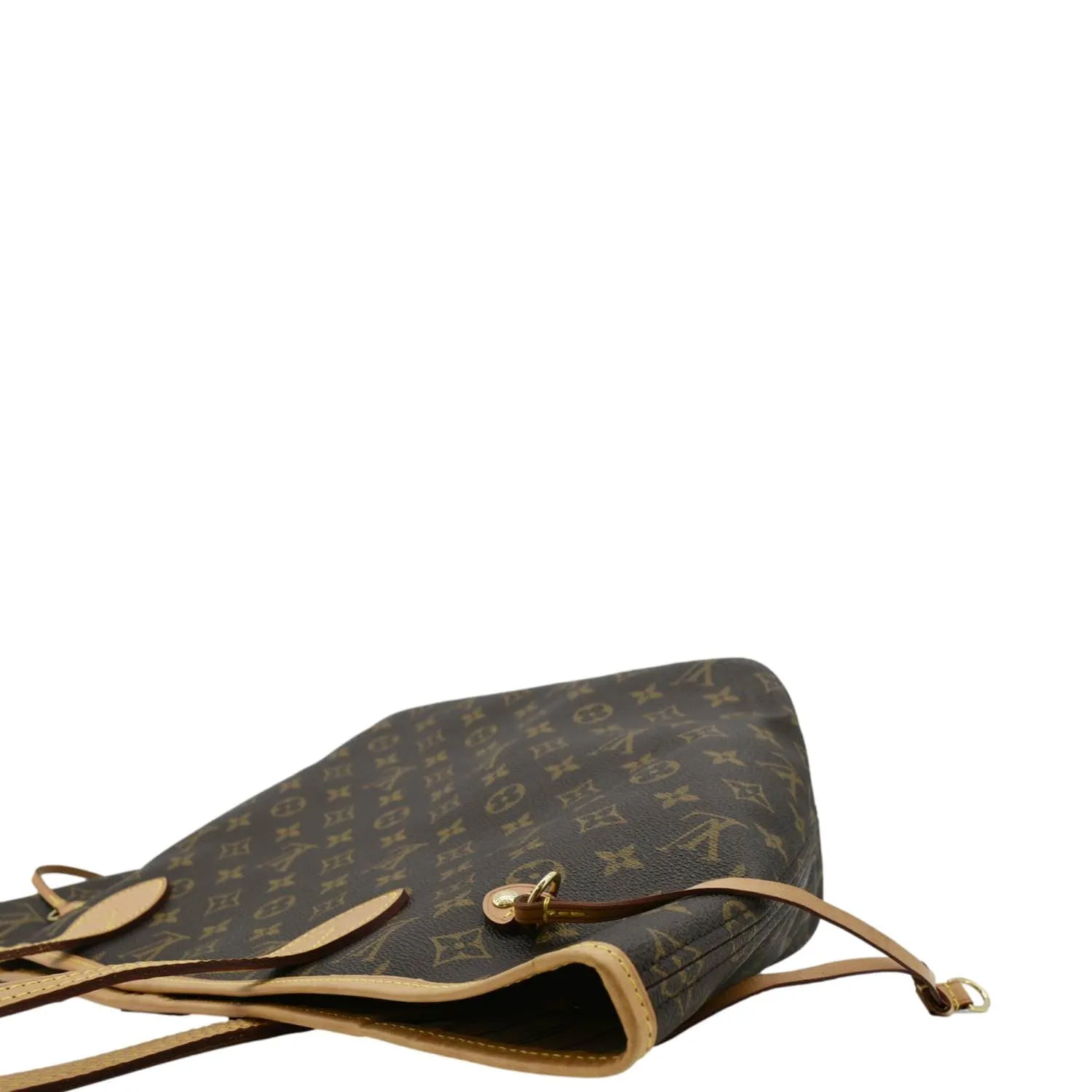 LOUIS VUITTON Neverfull MM Monogram Canvas Tote Bag Brown