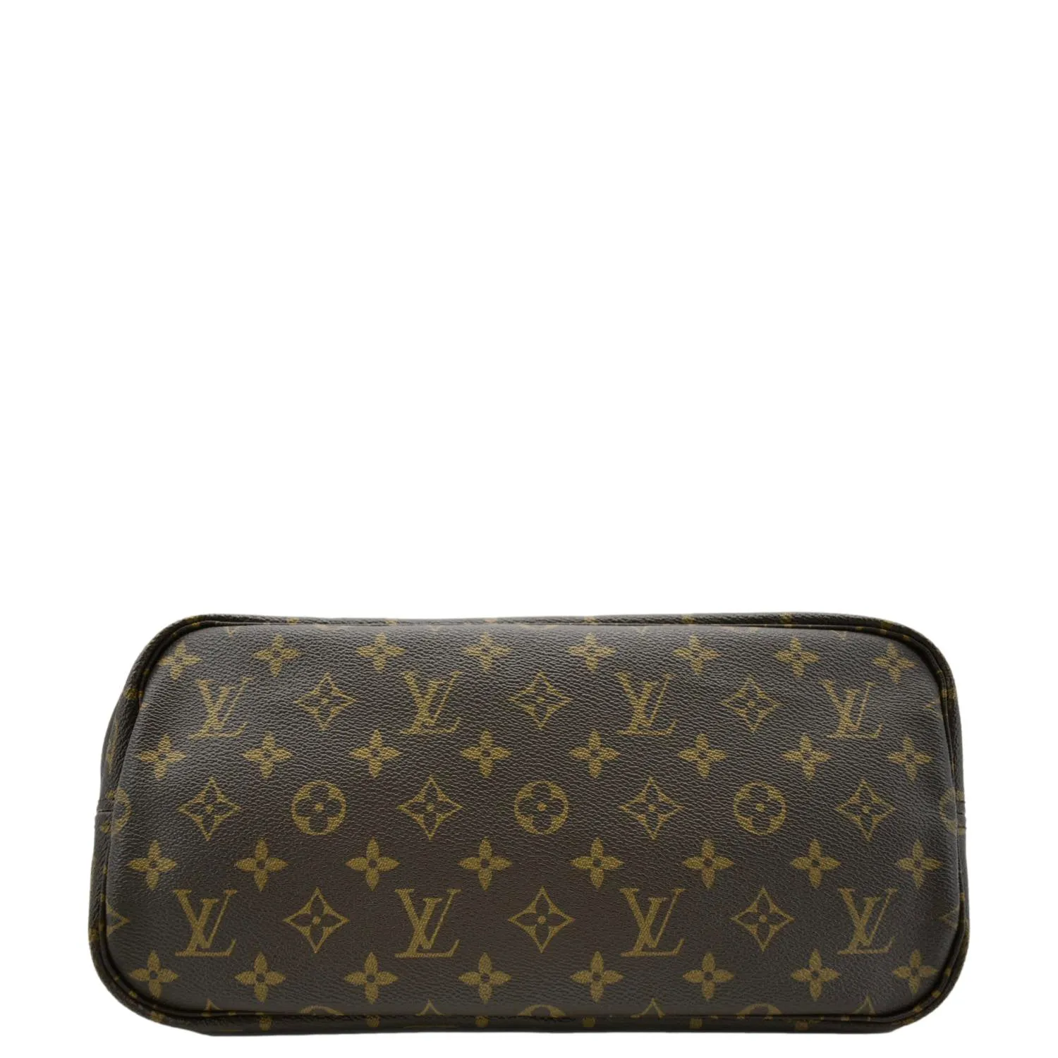 LOUIS VUITTON Neverfull MM Monogram Canvas Tote Bag Brown