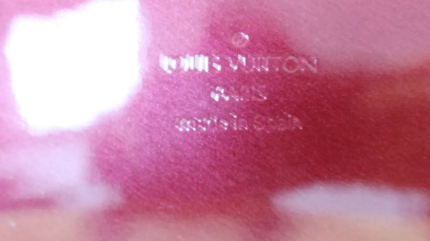 LOUIS VUITTON Rouge Fauviste Vernis Pochette Sobe Clutch Bag