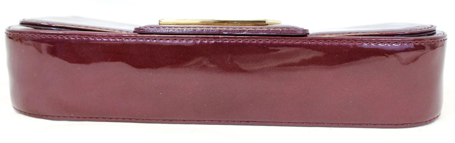 LOUIS VUITTON Rouge Fauviste Vernis Pochette Sobe Clutch Bag