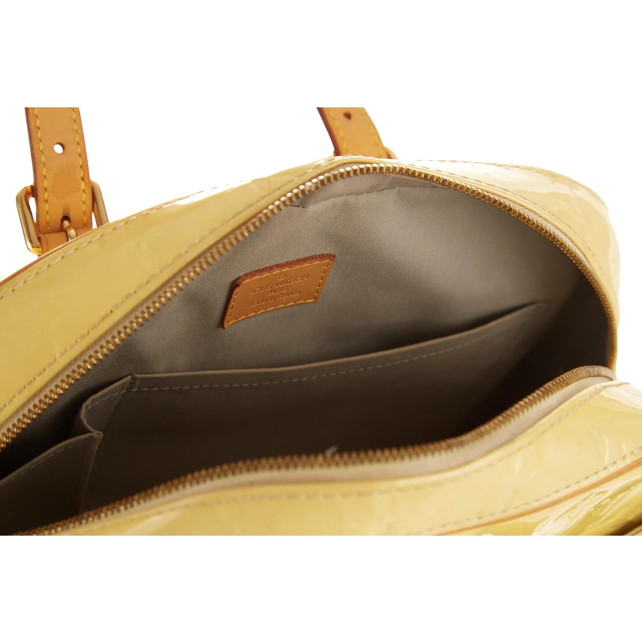 Louis Vuitton Yellow Monogram Vernis Shoulder Bag
