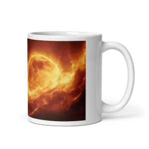 Lunar Heat White Glossy Mug