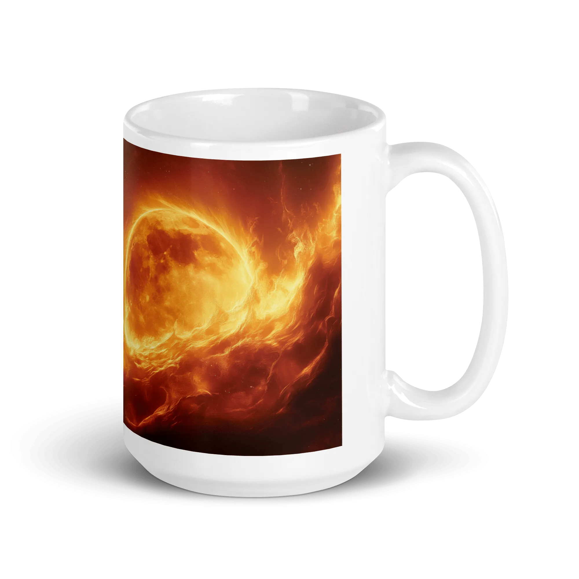 Lunar Heat White Glossy Mug