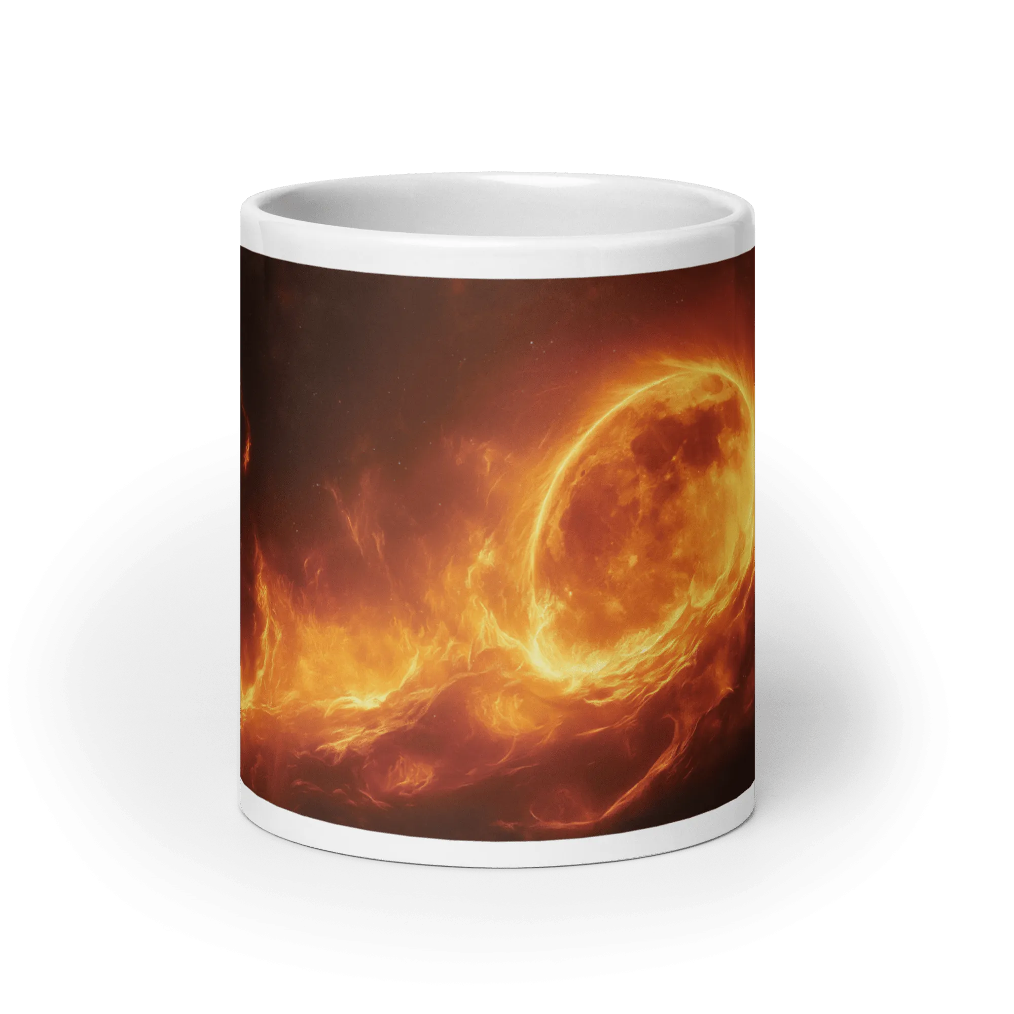 Lunar Heat White Glossy Mug