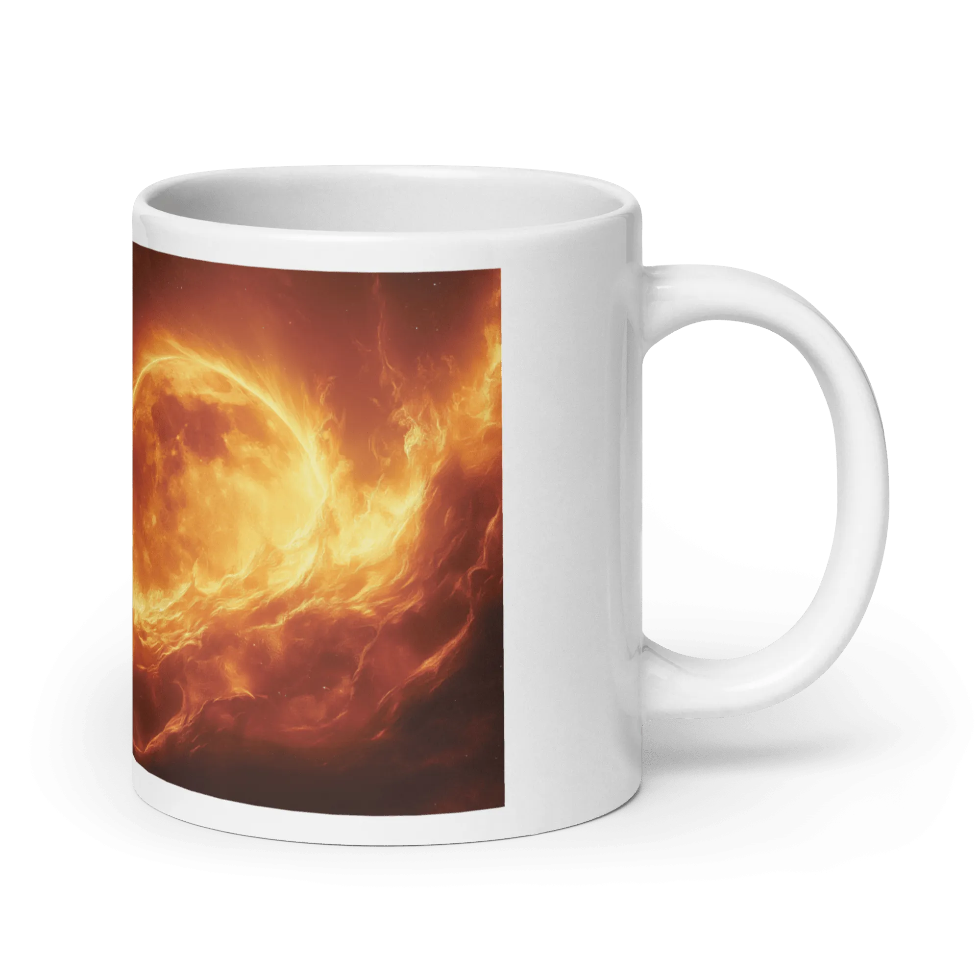 Lunar Heat White Glossy Mug
