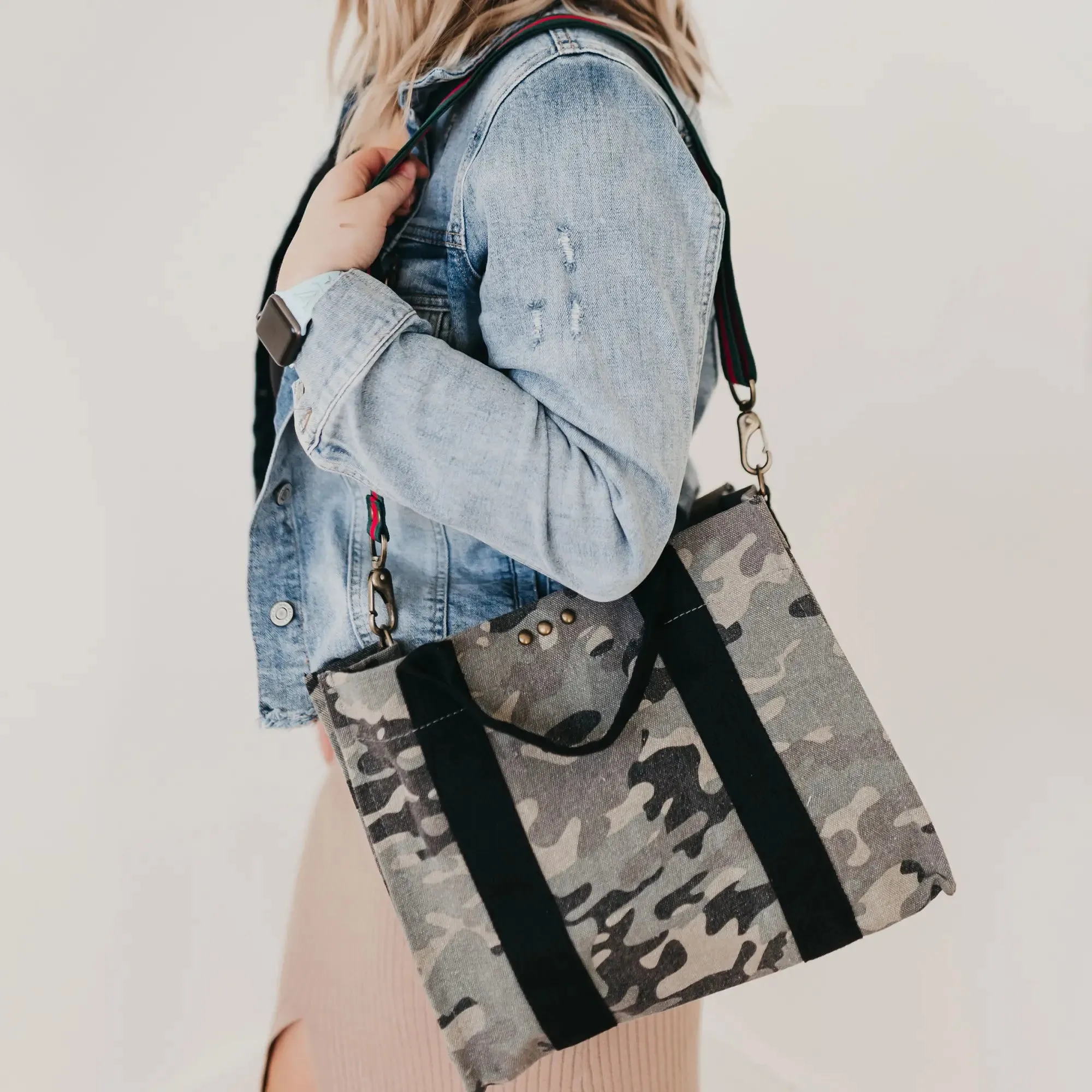 Madi Canvas Crossbody Tote