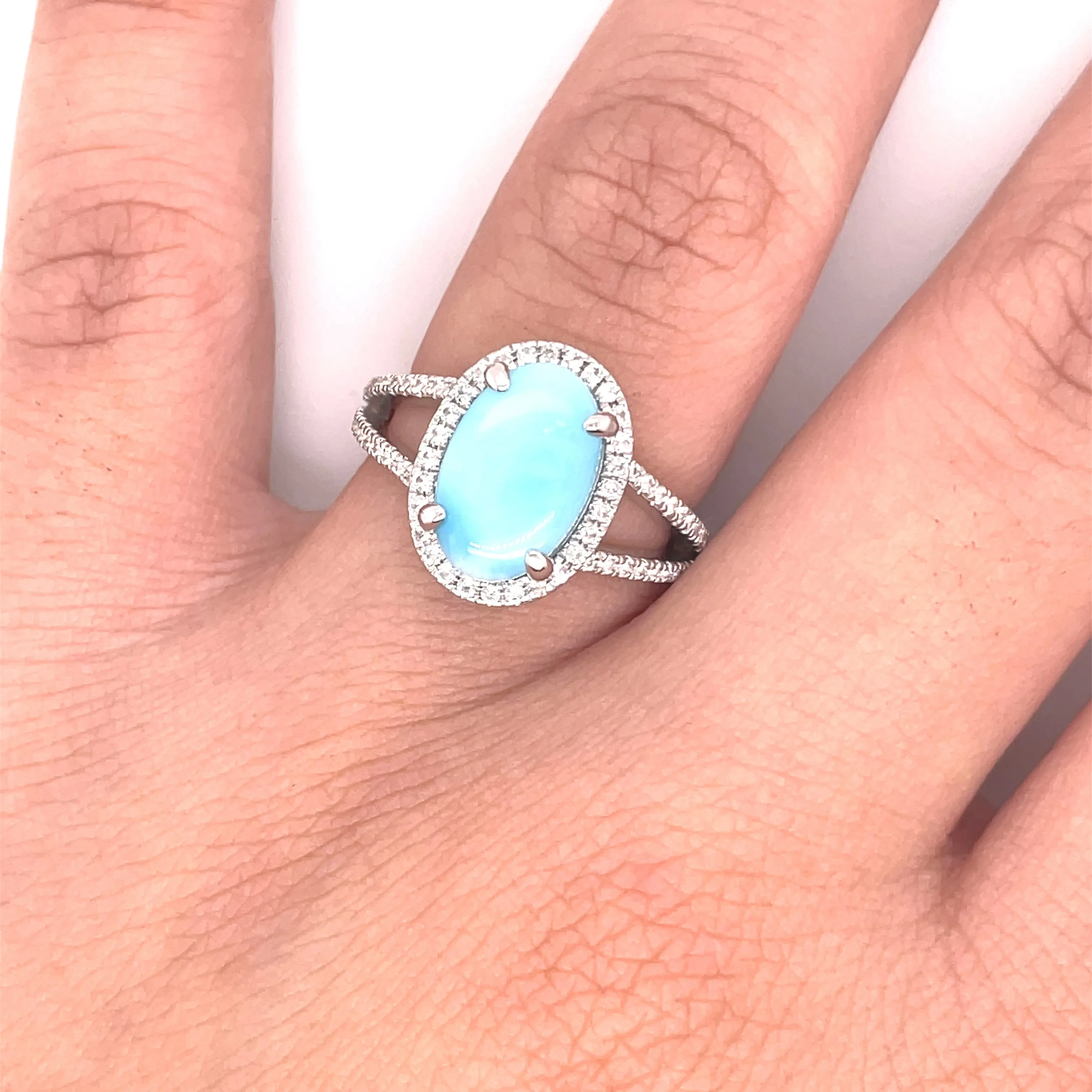 Marea Larimar Shiny Ring - 51796