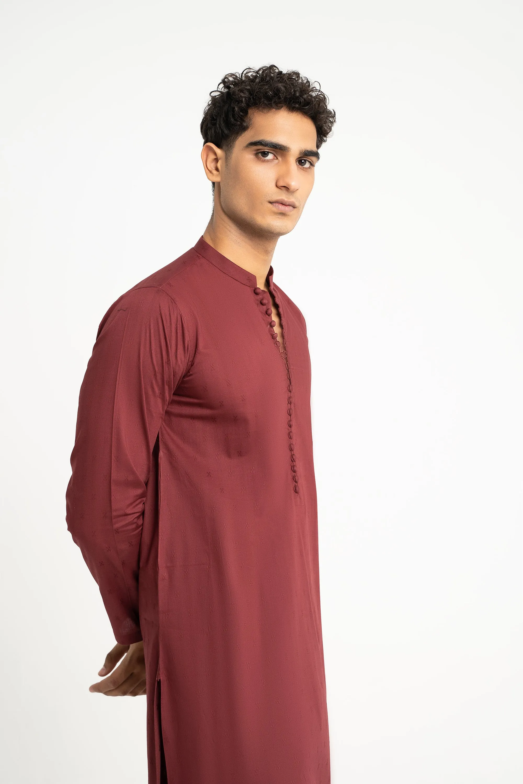 Maroon Kurta Trouser