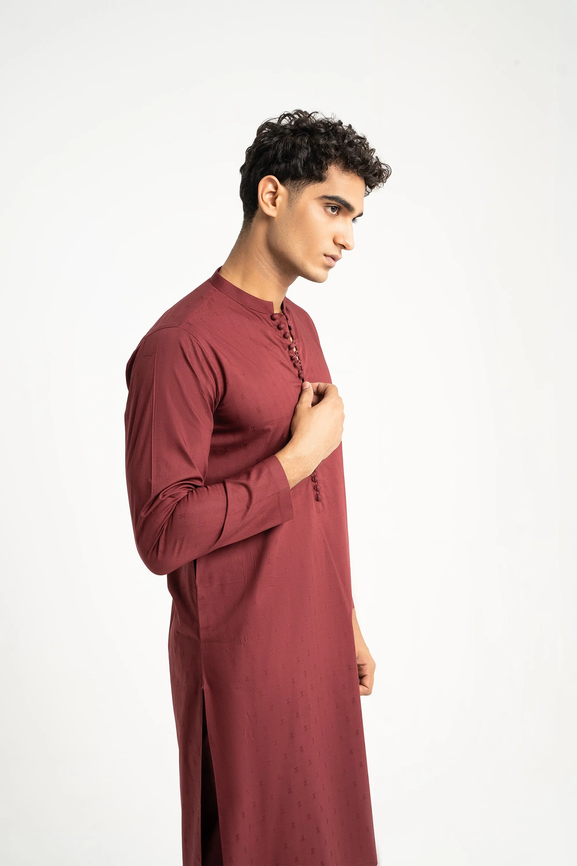 Maroon Kurta Trouser