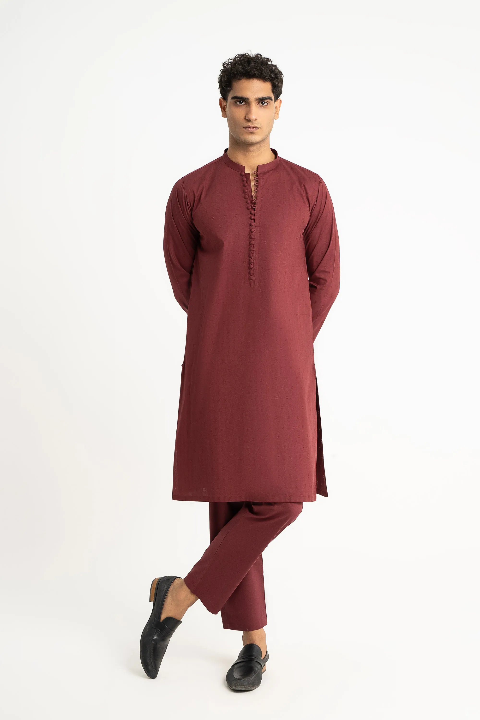 Maroon Kurta Trouser