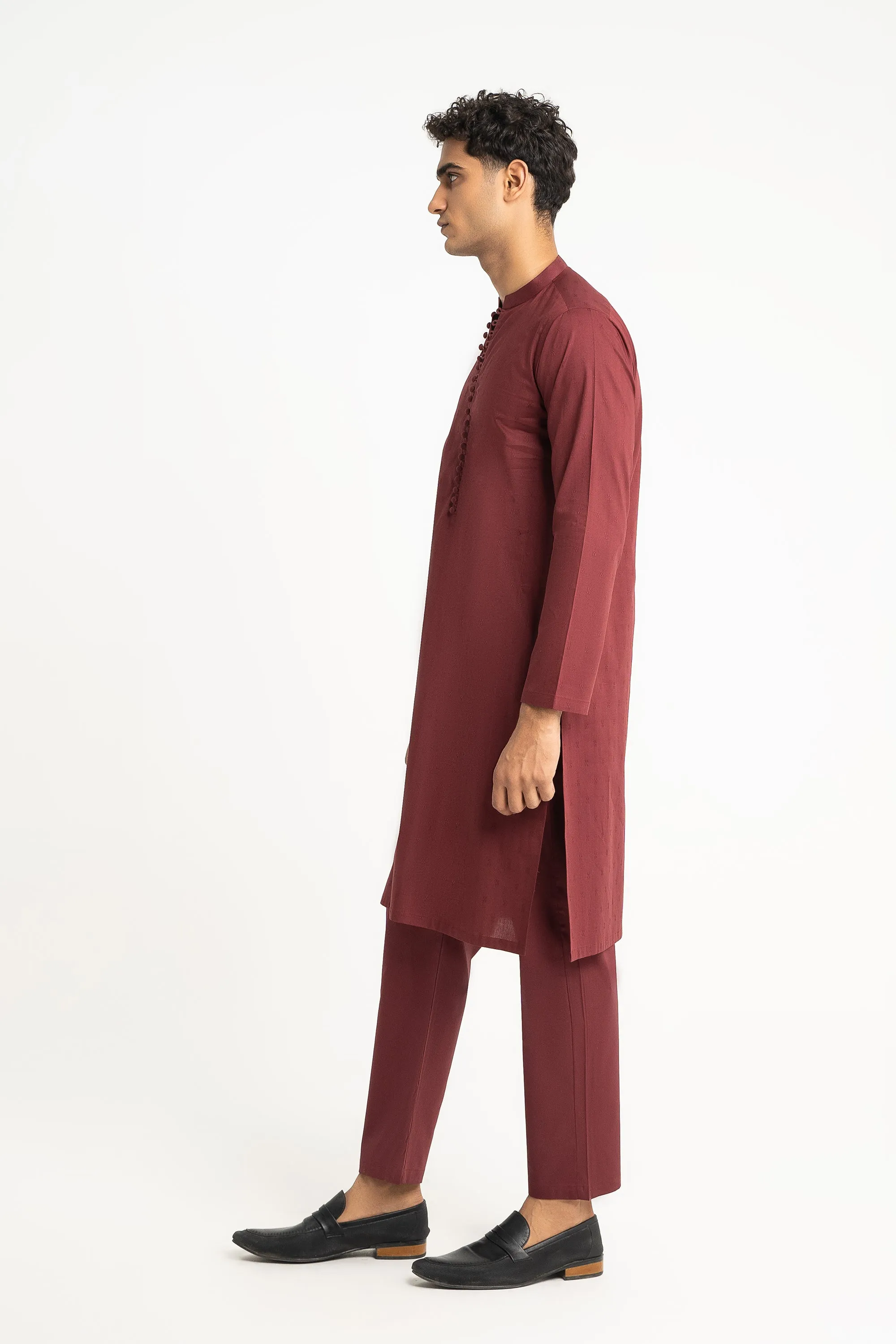 Maroon Kurta Trouser