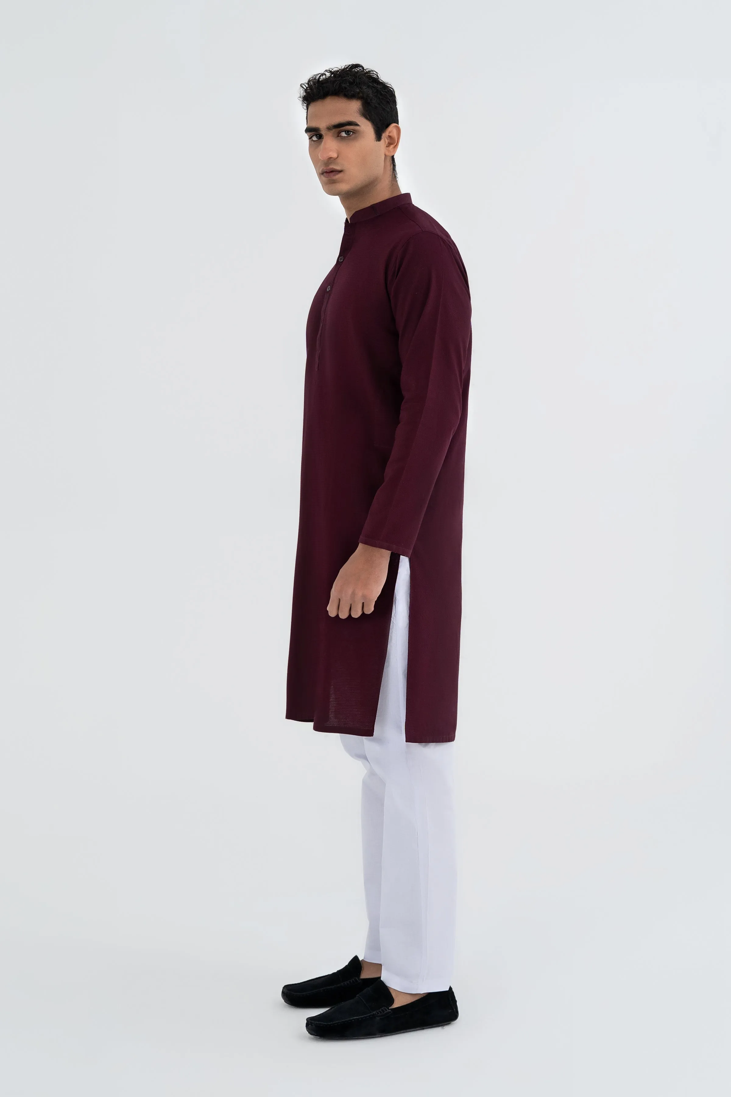 Maroon Traditional Kurta