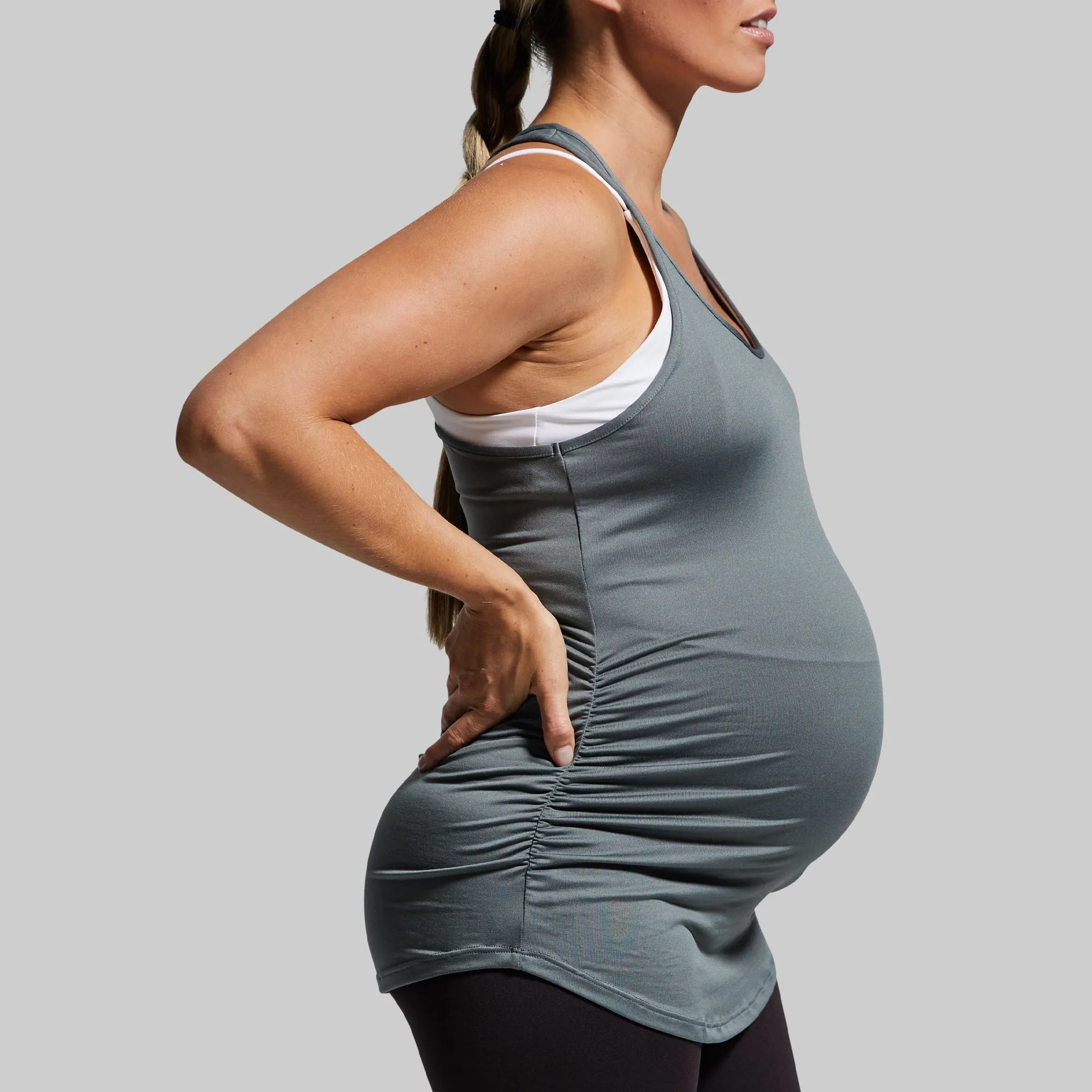 Maternity Staple Tank (Slate)