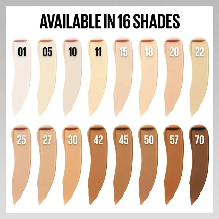 Maybelline Super Stay Active Wear Liquid Concealer, Up to 30hr Wear - shade 01