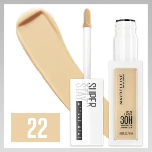 Maybelline Super Stay Active Wear Liquid Concealer, Up to 30hr Wear - shade 22