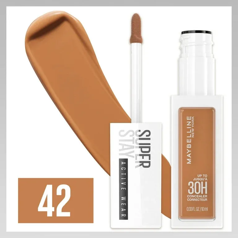 Maybelline Super Stay Active Wear Liquid Concealer, Up to 30hr Wear - shade 42