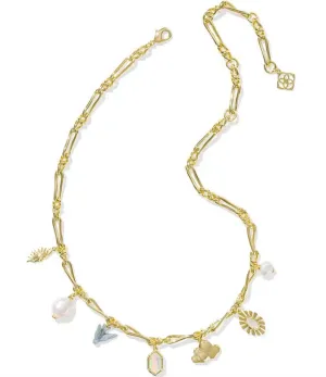 Melody Charm Necklace Neutral Mix