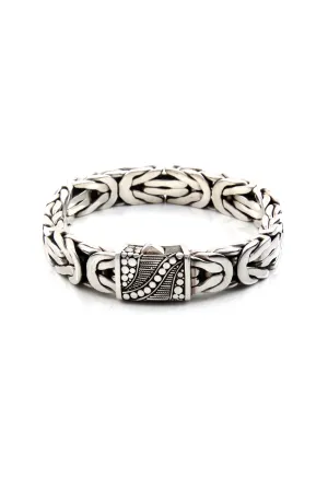 Men’s Handcrafted Sterling Silver Bali Bracelet