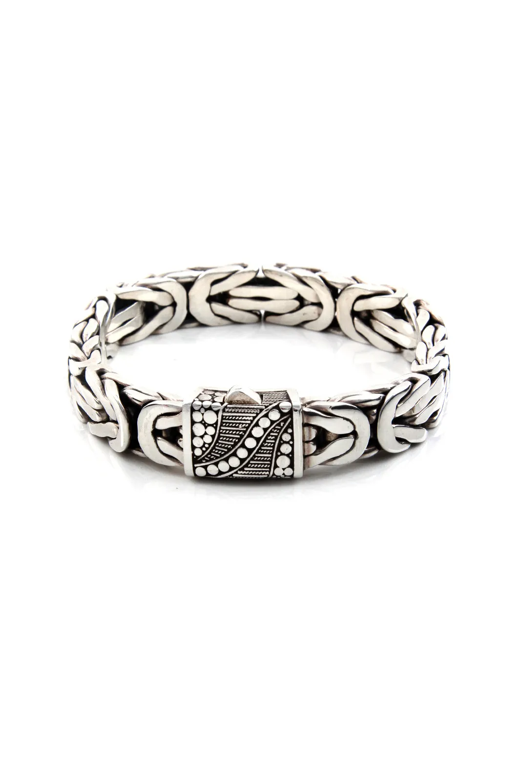 Men’s Handcrafted Sterling Silver Bali Bracelet