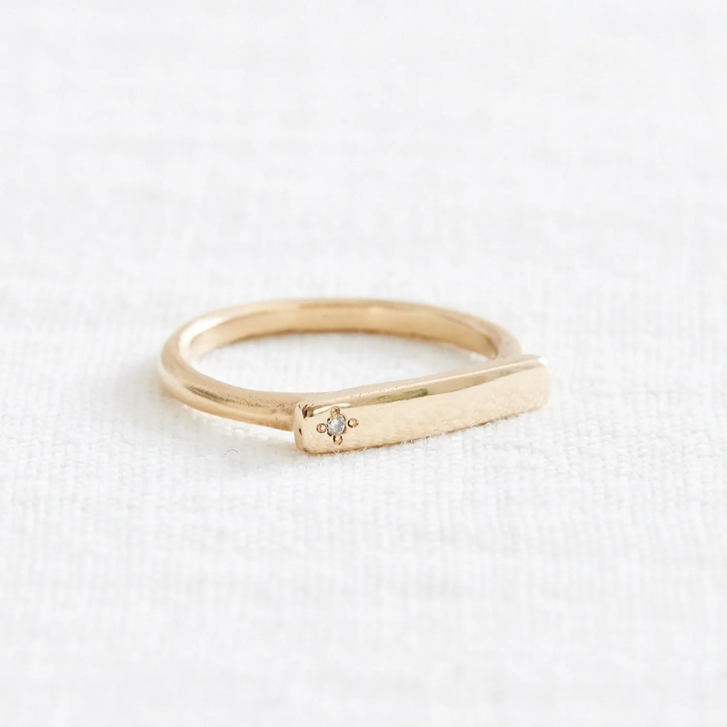 Message Ring - Single Diamond