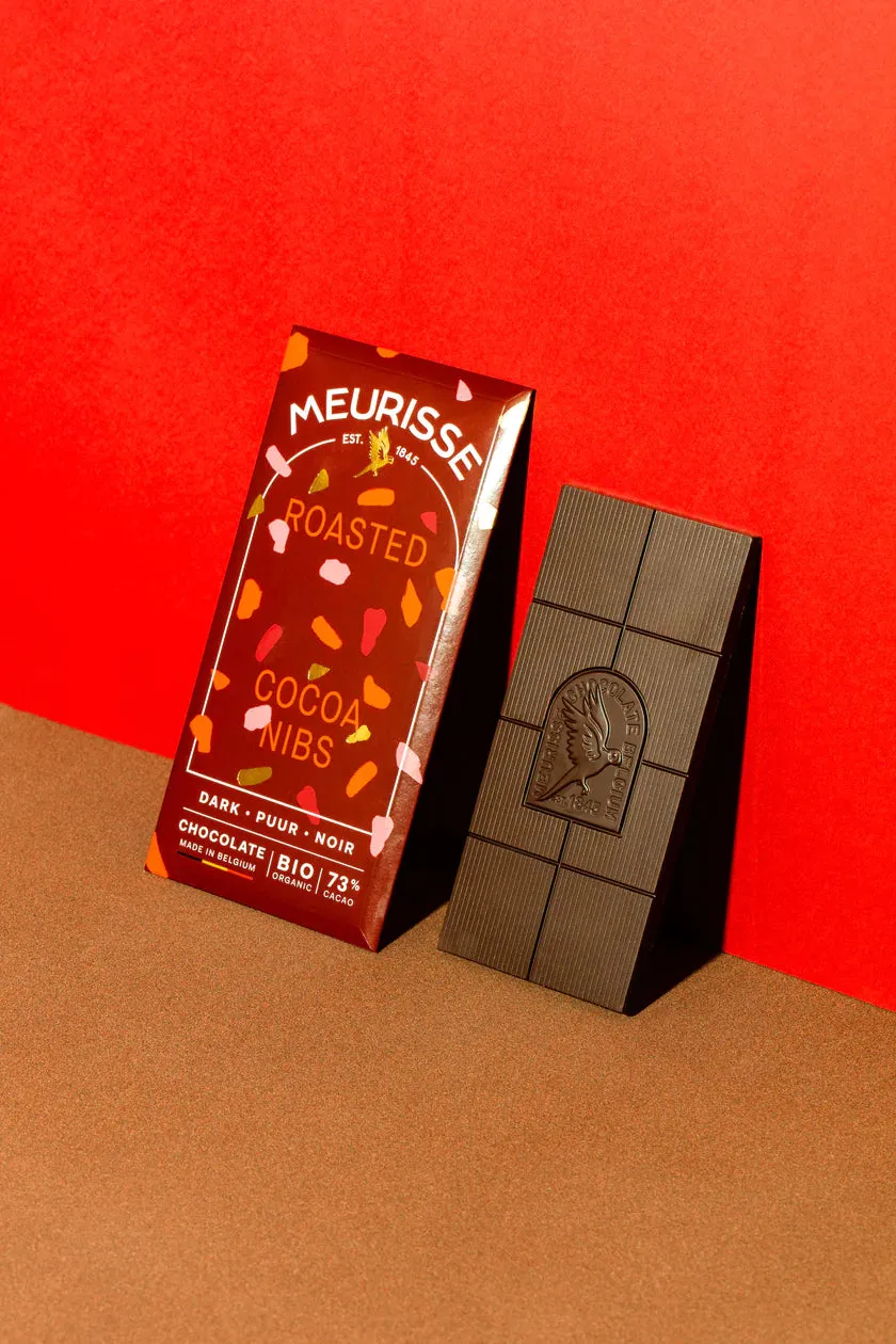 Meurisse Dark Chocolate Tablet with Cocoa Nibs