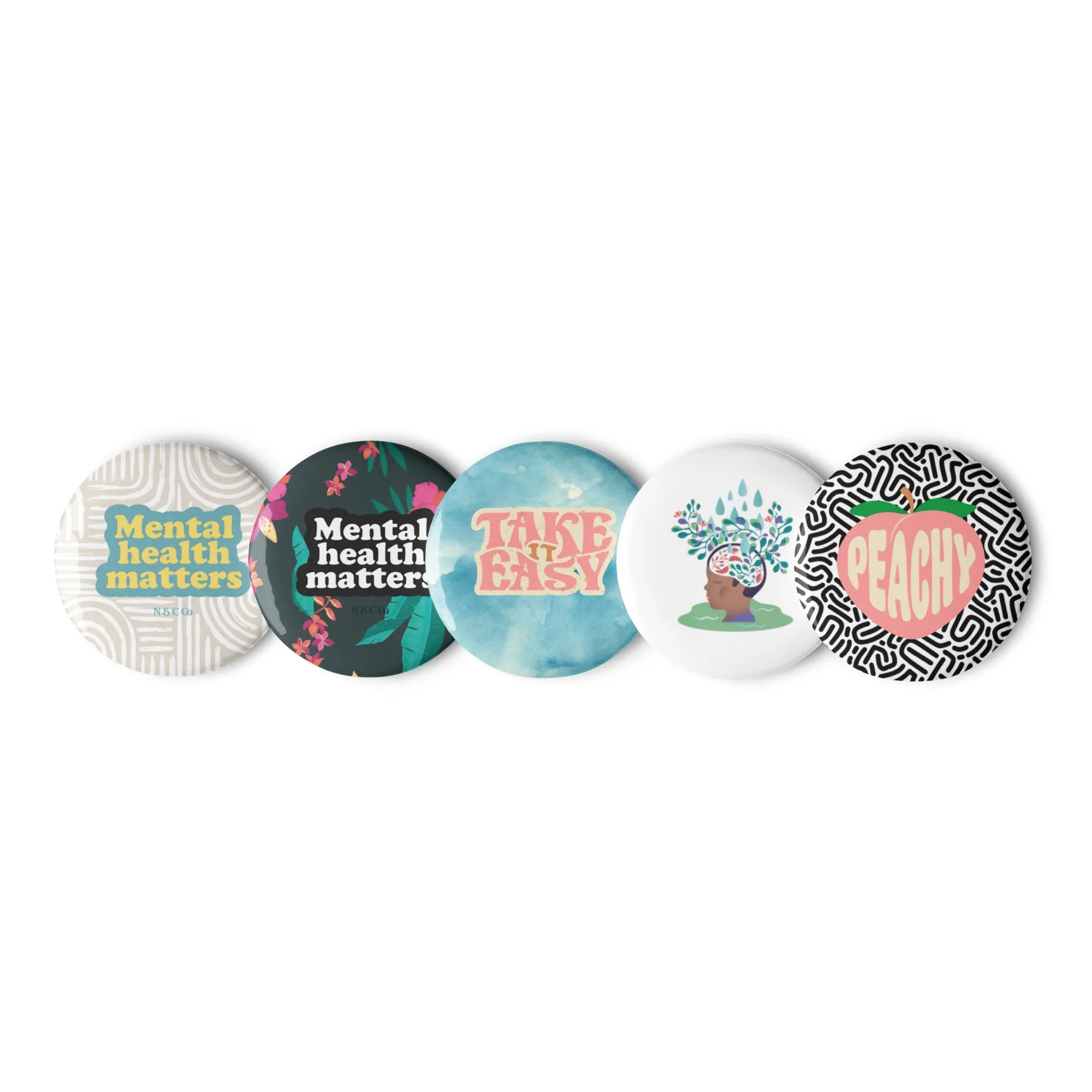 MHM Set of pin buttons