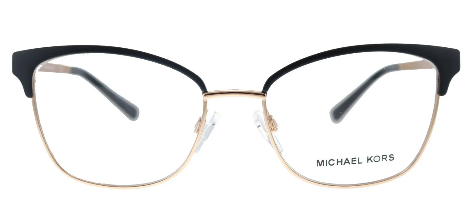Michael Kors Adrianna IV MK 3012 1113 Cat-Eye Metal Pink Eyeglasses with Demo Lens
