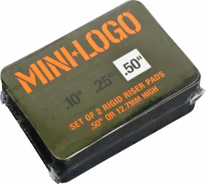 Mini Logo - Rigid .50 Riser Pads Black