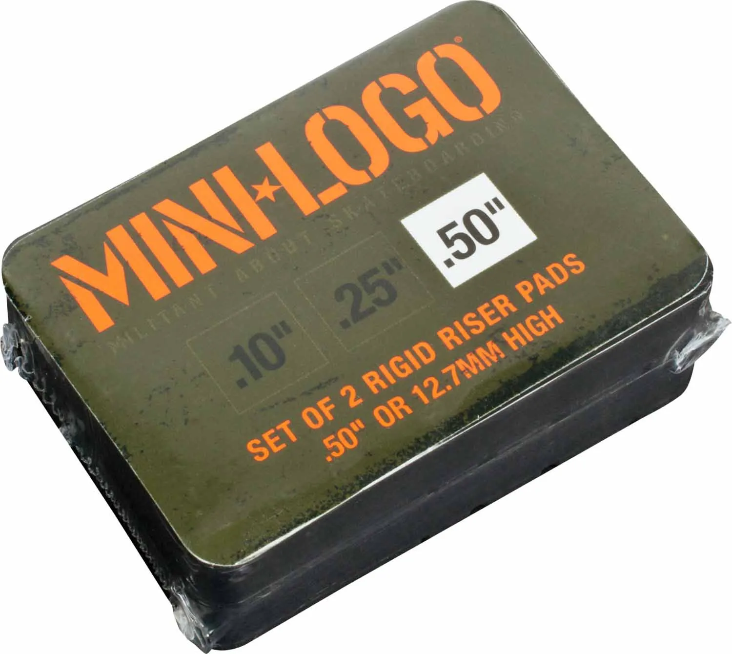 Mini Logo - Rigid .50 Riser Pads Black
